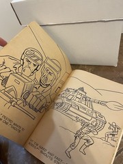 Vintage Gi Joe Coloring Book And Promotional VHS Tapes And Sgt Savage Backers