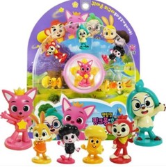 Pinkfong Wonderstar Detective Pinkfong Hogi Figure 1Set(1Pack 6ea figures)