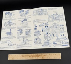 Vintage 1983 GI Joe Headquarters ORIGINAL Instructions Blueprints CT