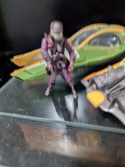 AOTC Star Wars Coruscant Chase Zam Wessell And Anakin Skywalker Speeders 3.75″