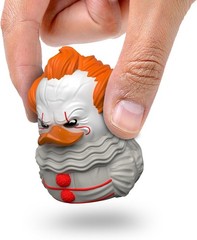 Mini Pennywise Cosplaying Rubber Duck Vinyl Figure – Collectible Horror Art
