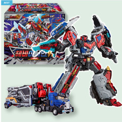 SAMG Metal Card Bot W Set | BlueCopW+HeavyIron W | Transforming Car | Korean Toy