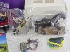 2 Lot Of Horse Club Trailer & Truck Playset with Horse & Rider Figurines + Extra