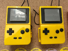 Vintage Pokemon BattPoke Ball Blaster Toys 1 Red 2 Yellow – 30 Discs – Pikachu