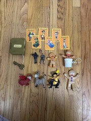 Vtg DreamWorks Shrek Figure Lot Donkey Thelonious Gingerbread Guard Dragon Puss