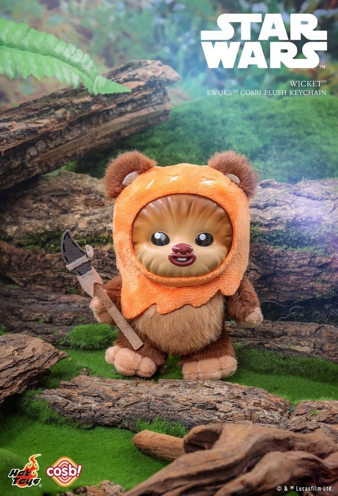 Hot Toys x Disney+ PPLU045N Star Wars Ewoks Cosbi Plush Keychain ( In Stock )