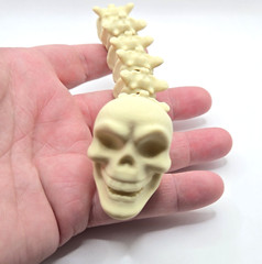 Grim Reaper Skull & Spine Articulated Figure 3D Printed