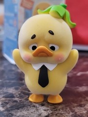 Upset Duck “Stop the Spiral” series. The specific figure shown is Banana Duck.