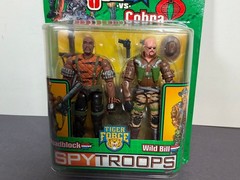 GI Joe vs Cobra Spy Troops ROADBLOCK WILD BILL 3.75″ Action Figure 2 Pack