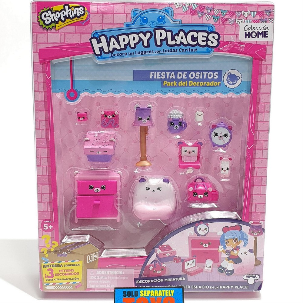 Shopkins Happy Places SLUMBER BEAR PARTY decorator pack miniature decor petkins
