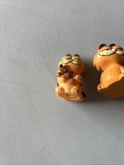 Vintage Garfield Figure Lot PVC Wind Up 80s