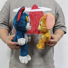 Tom and Jerry Plushies 32cm Tom 23cm Jerry Stuffed Dolls Movie Series Plush