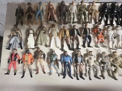 Star Wars Figures-BIG LOT. 64 FIGURES (POTF) With Accessories, Weapons, Backpaks