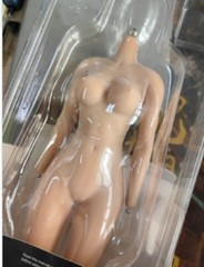 US STOCK 1:6 Flexible Seamless Normal Skin Large Bust Breast Female Figure Body