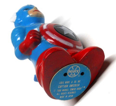 MARVEL 1968 MARX CAPTAIN AMERICA WIND UP FIGURE WITH BOX