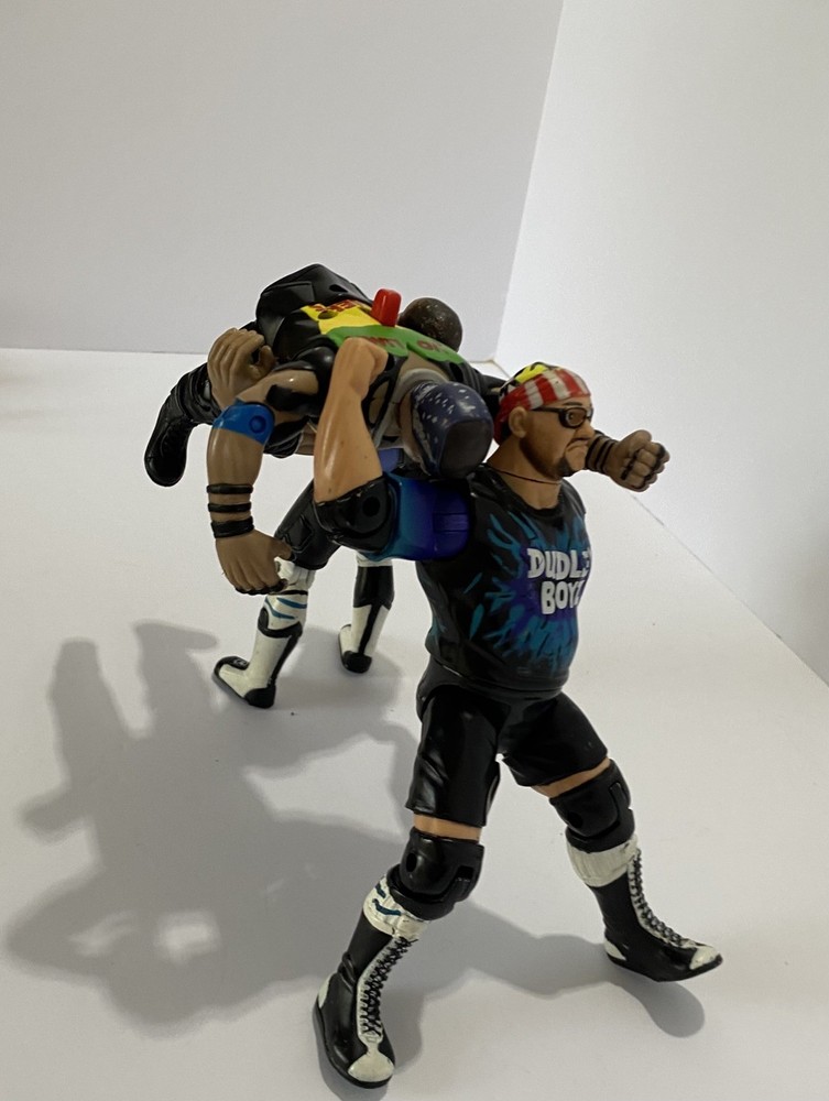 90’s WWE WWF ECW Wrestling Action Figures Dudley Boyz New Jack (GET THE TABLES!)
