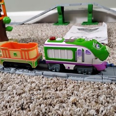 Chuggington Interactive Railway Safari Park Giraffe Monkeys Elephant Complete