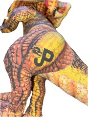 1993 Jurassic Park Ace Novelty Plush Lot Brachiosaurus + Dilophosaurus Rare Vtg