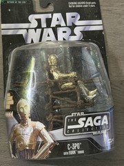 Star Wars The Saga Collection C-3PO w/ Ewok Throne #042 – New in Sealed Package