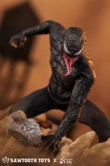 SAWTOOTH TOYS X 6in Studio 1/12 Venom Symbiotic Variant Action Figure Model Toys