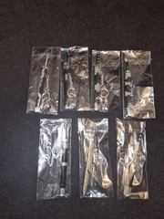 Set Of 7 Ancient Swords And Scabbards Model Keychain Accessory Set Brand New
