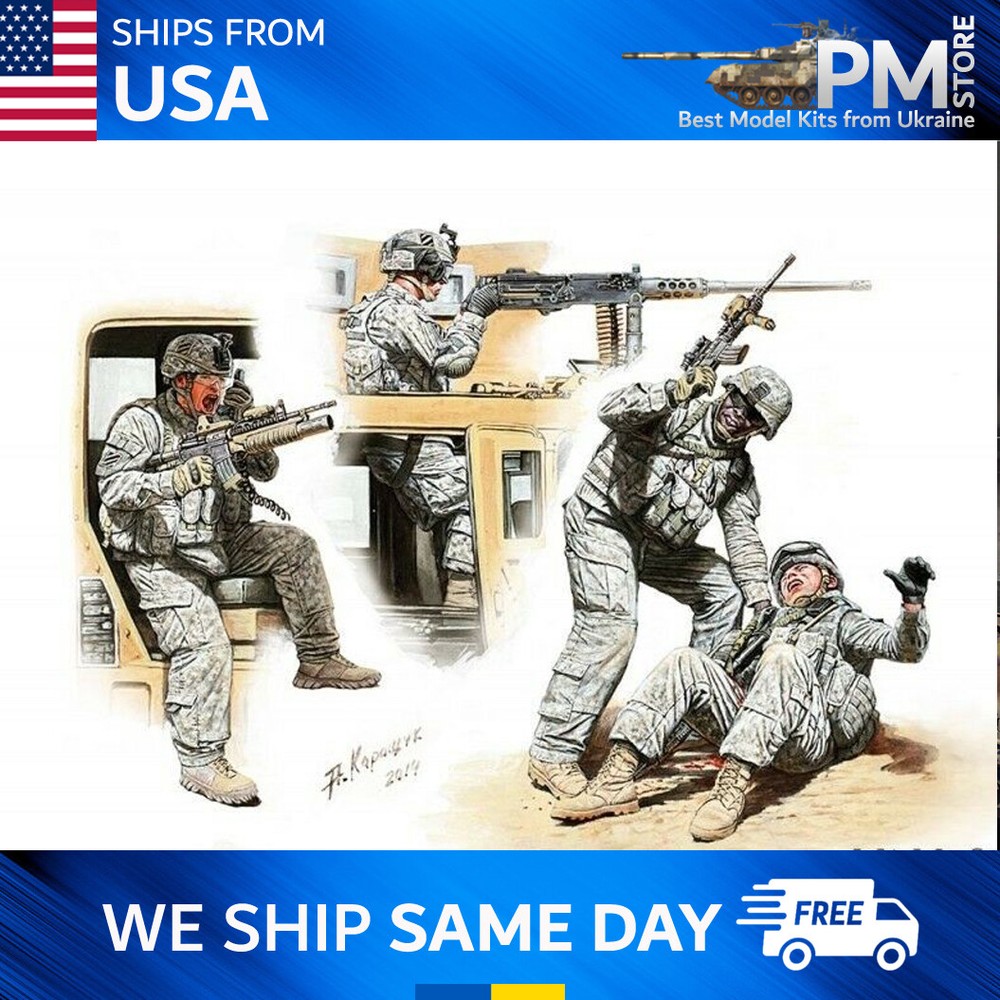 Master Box 35170 US Modern Army Middle East Present day Man Down! 1/35