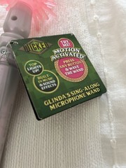 Wizard of Oz Wicked Glindas Sing-Along Microphone Wand Lights & Music WORKS