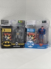 DC BATMAN 1st Edition & SUPERMAN 1 Edition Action Figures Bundle SEALED NEW