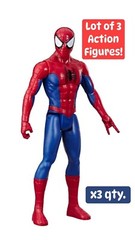 SPIDER MAN Titan Hero Series 12″ Action Figures LOT of 3 Boxed Marvel Toys
