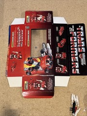 Transformers Sideswipe 1983 G1 100% Complete Data Card Cut From Box