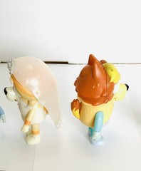Bluey Wedding Time 3in PVC Figures Lot(4) Bluey Bingo Friskey Uncle Rad Moose