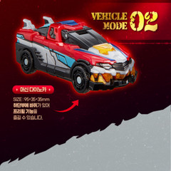2025 Miniforce Dinoid Warrior Rex Kasier Transforming Sports Car T-Rex Robot