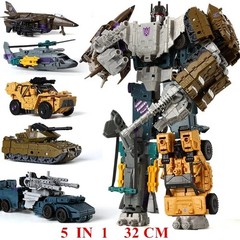 Transformation Robot Toys HZX Defensor Bruticus Superion Devastator 5in1 Figure