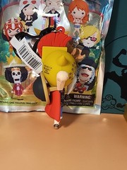 NWT One Piece Toei Animation Monogram Figural 3D Bag Clip ~ LUFFY Dressrosa Lucy