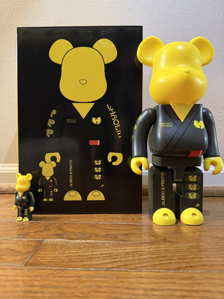 Bearbrick Wu-Tang Clan/Albino & Preto Shaolin Protect Ya Neck Be@rbrick 400/100%