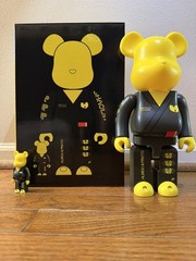 Bearbrick Wu-Tang Clan/Albino & Preto Shaolin Protect Ya Neck Be@rbrick 400/100%