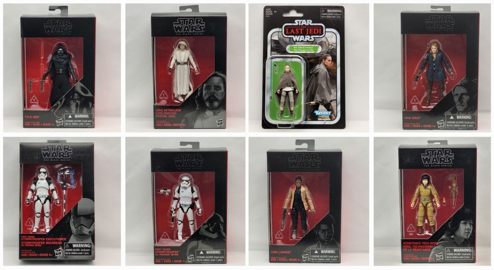 Star Wars Vintage Collection VC122 Rey & Black Series 3.75″ Action Figure Lot