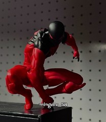 MESS TOYS Symbiote Spider-Man Red Suit 1/12 Action Figure Toys Collectible Model