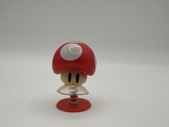 Mario Super Bros Spring Popper Jumping Toy Spring Power Up Red Mushroom 2 in.