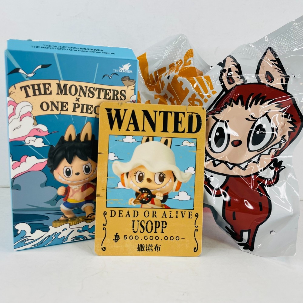 POP MART Labubu The Monsters x One Piece Figure Toy Doll – USOPP