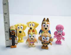 Bluey Figures Lot – 19 Character Figures + Furniture Playset Bundle