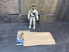 Frostbite Snow Cat Driver 1985 GI Joe Real American Hero ARAH w/ File Card