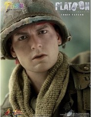 Hot Toys MMS 135 Platoon Chris Taylor Charlie Sheen Great figure Limited release