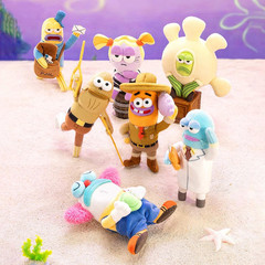 Spongbob Residents of Bikini Bottom-Whimsical Plush Part2, Blind Box Keychain –