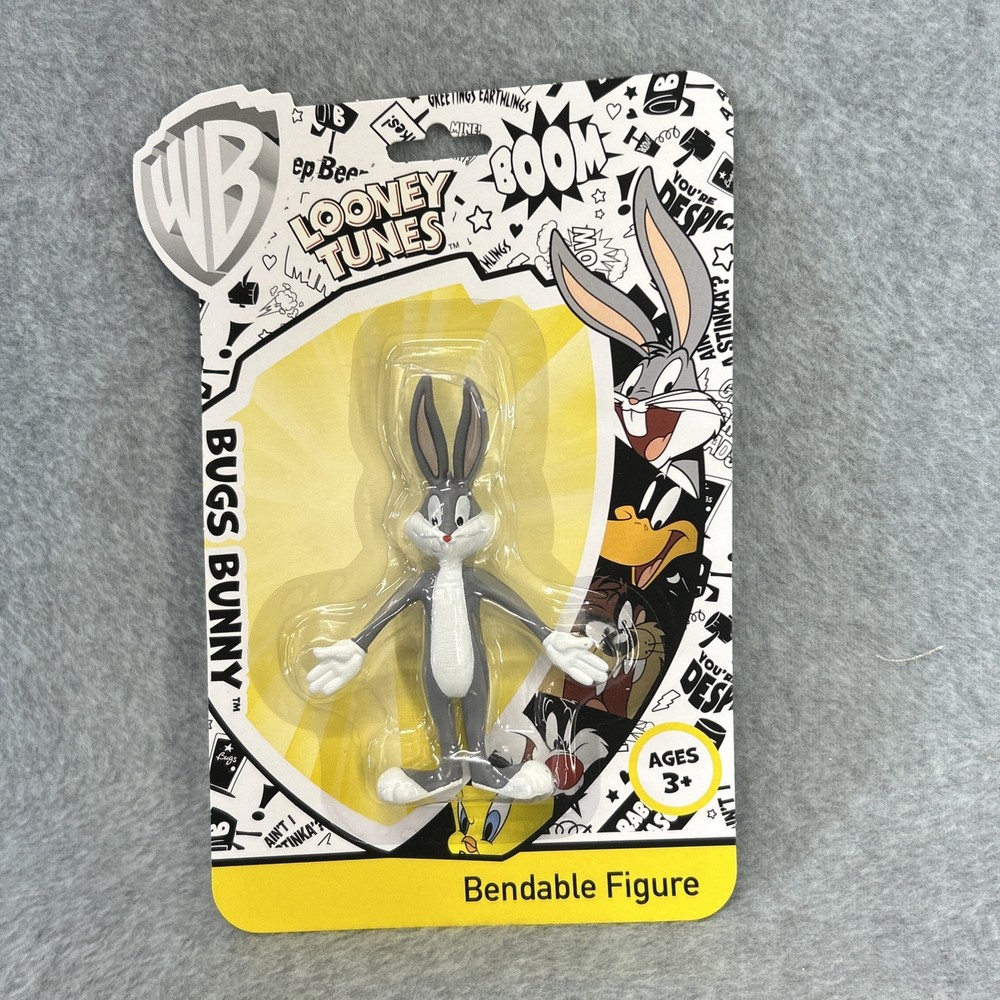 WARNER BROS LOONEY TUNES BUGS BUNNY BENDABLE FIGURE NIP