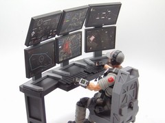 Custom 1/12 Scale Surveillance Command Center Computer Station Screen Upgrades