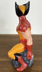 1990 X-Men Wolverine Coin Bank Soft Vinyl Piggy Bank X-Men Vintage Usa Marvel