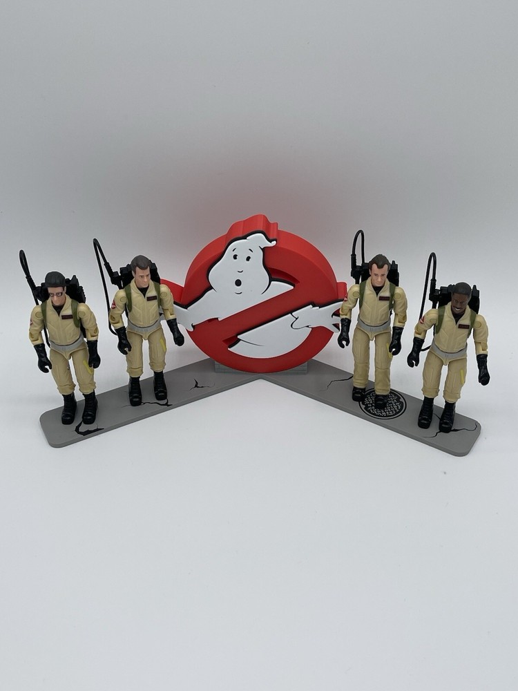 Ghostbusters Plasma Pack 40th Anniversary O-ring Figure Deluxe Stand