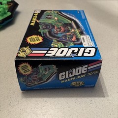 1993 HASBRO GI JOE MANTA RAY BOAT WITH BOX AND BLUEPRINTS VINTAGE
