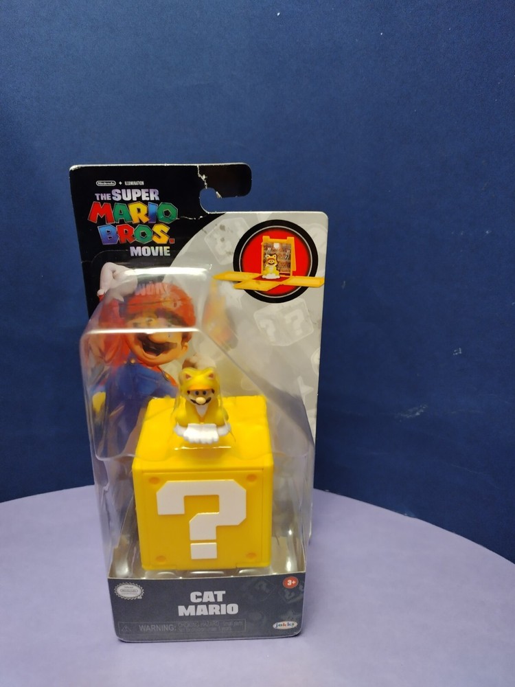 Jakks Pacific Super Mario Bros Movie Cat Mario 1.25 in Mini Figure